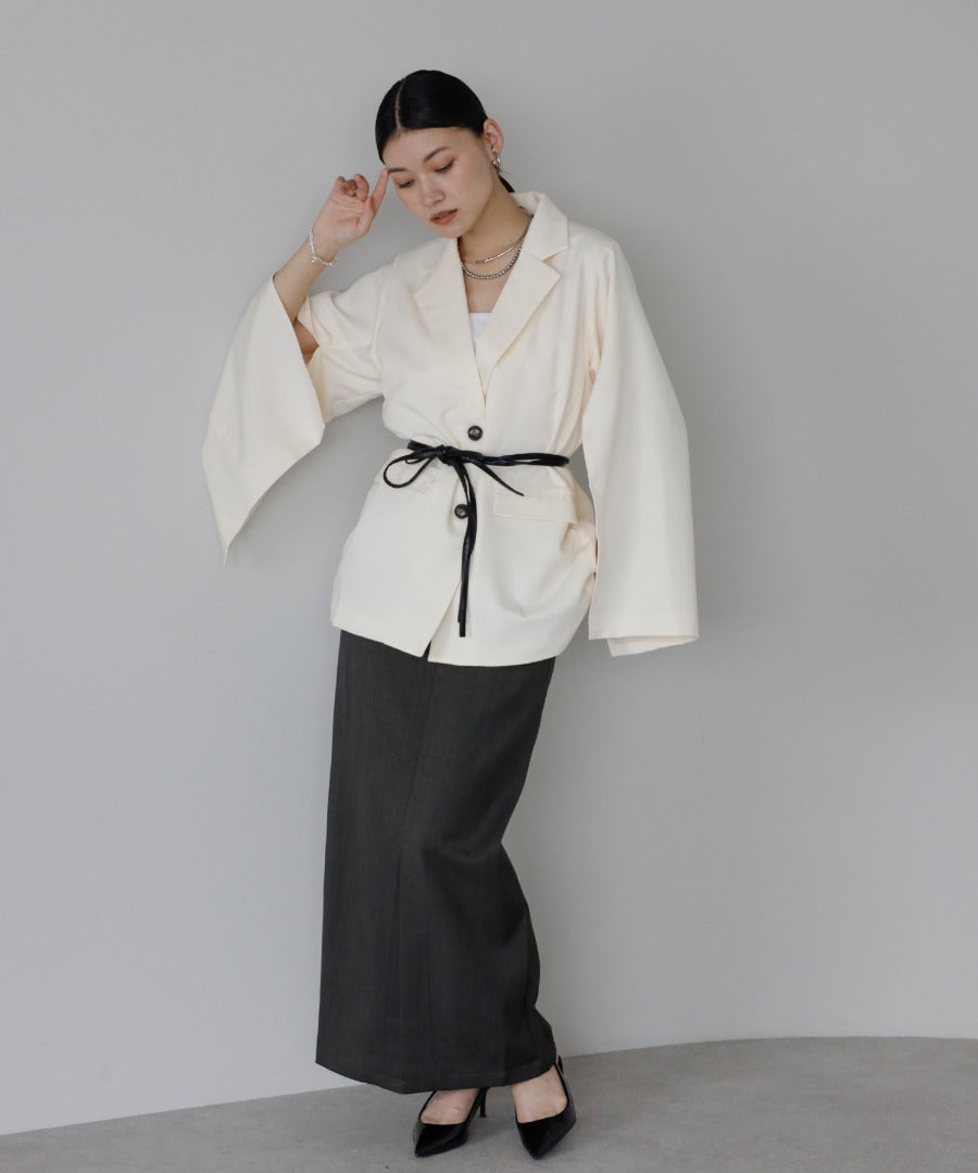 Belted Sleeve Slit Jacket [LADIES] 16