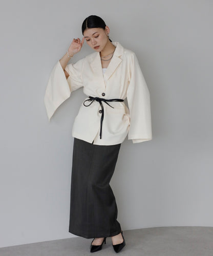 Belted Sleeve Slit Jacket [LADIES] 16