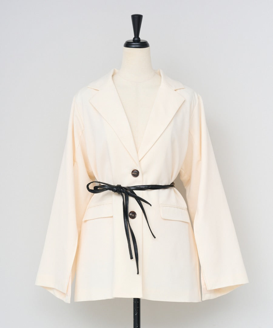 Belted Sleeve Slit Jacket [LADIES] 28