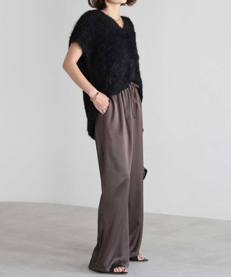 V-Neck Shaggy Knit Vest [LADIES] 12
