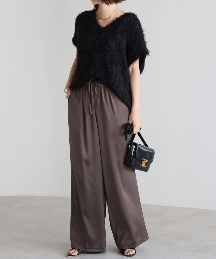 V-Neck Shaggy Knit Vest [LADIES] 14