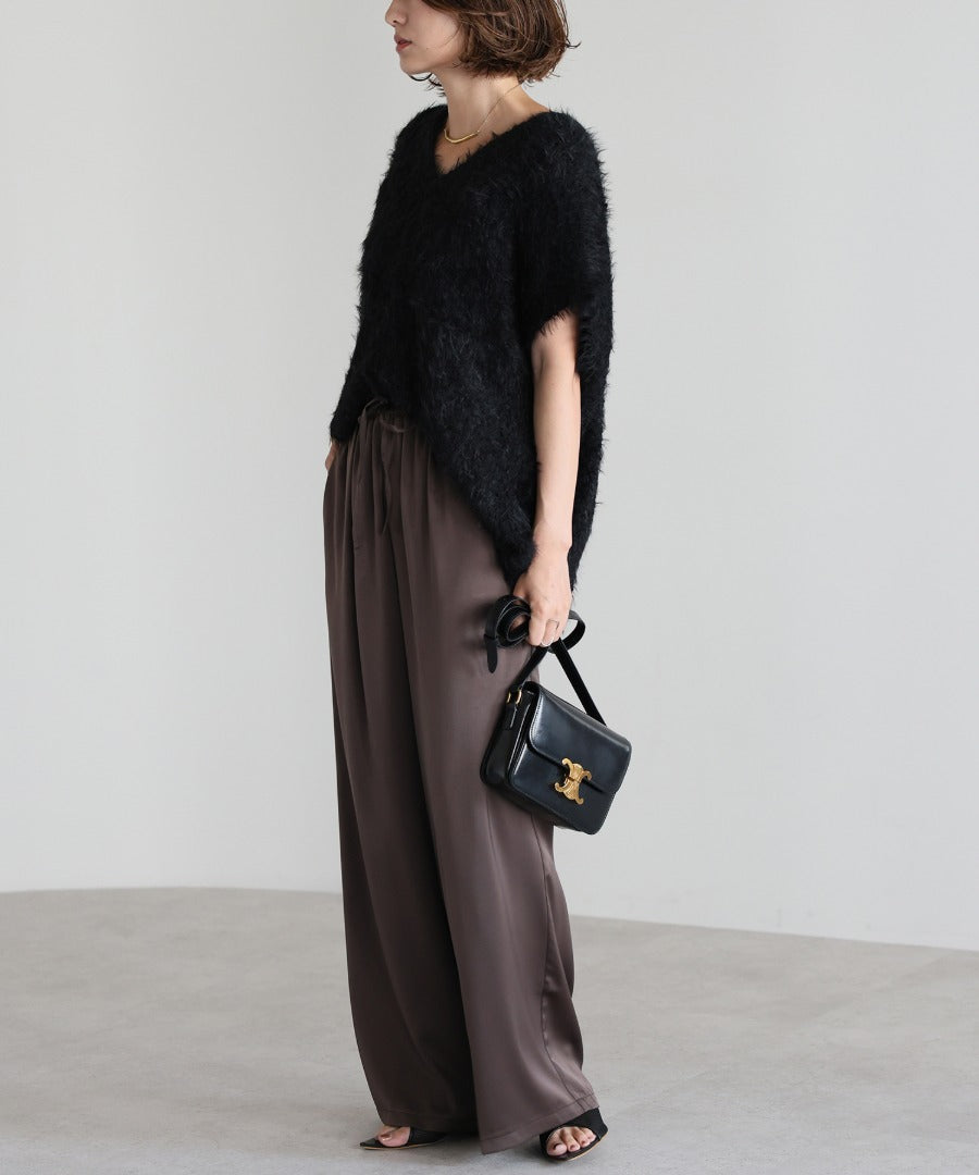 V-Neck Shaggy Knit Vest [LADIES] 15