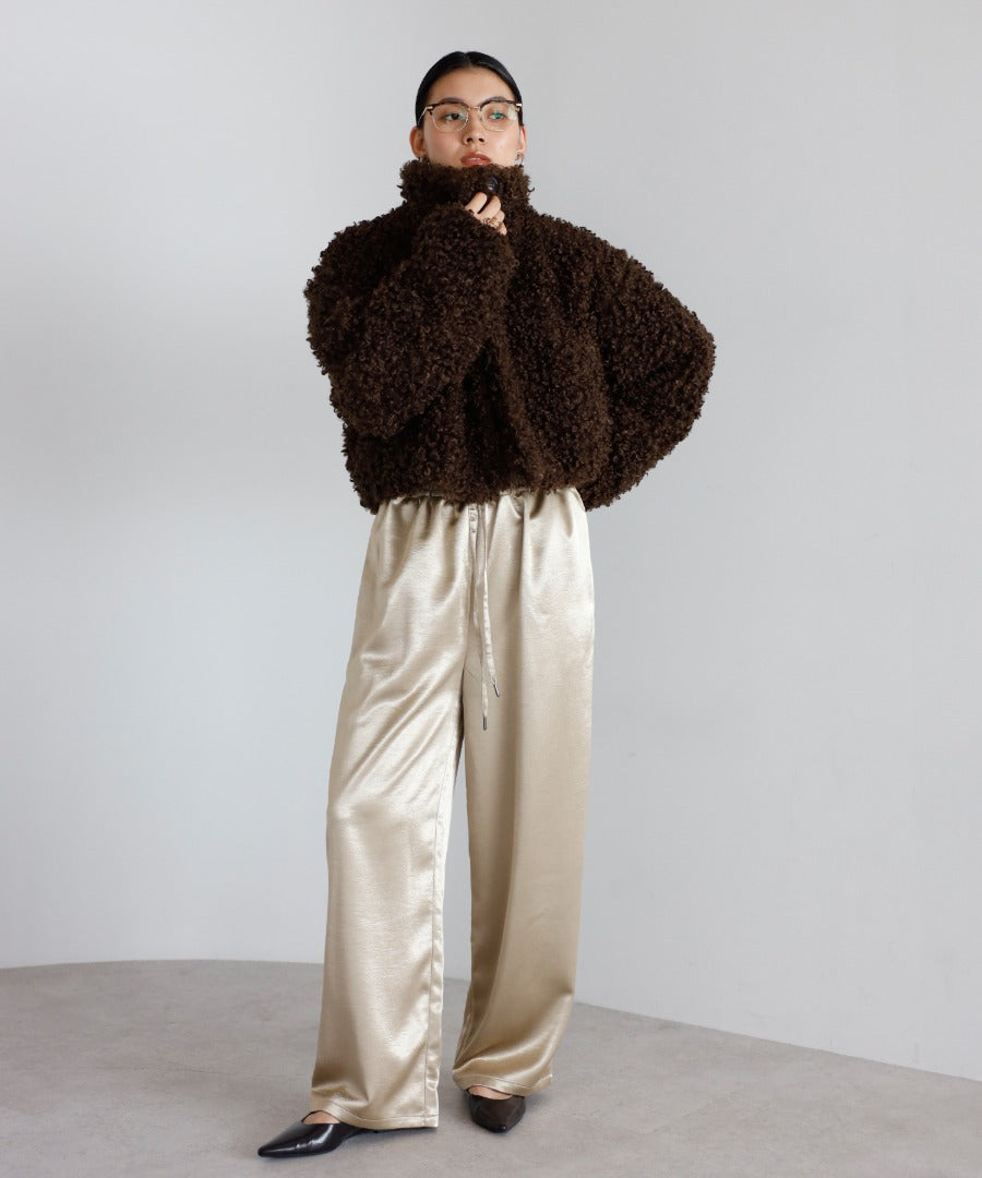 Poodle Boa 2Way Collar Coat [LADIES] 19