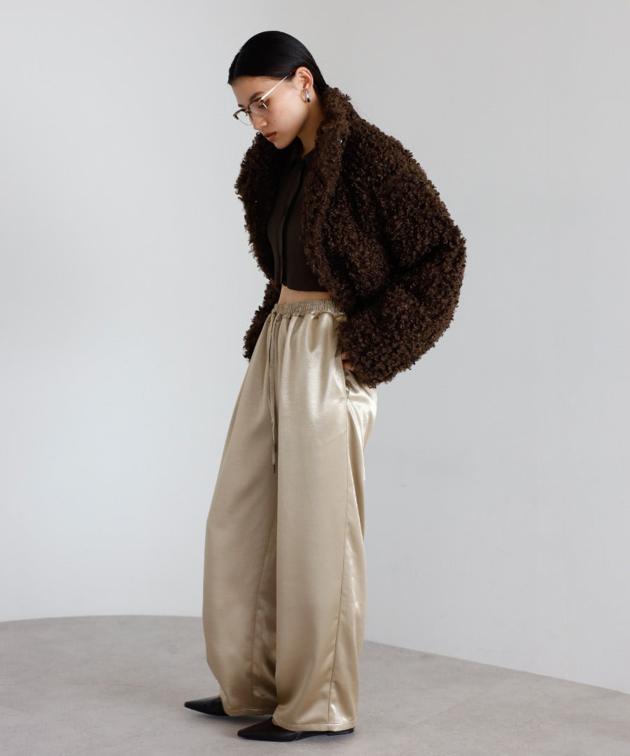 Poodle Boa 2Way Collar Coat [LADIES] 20