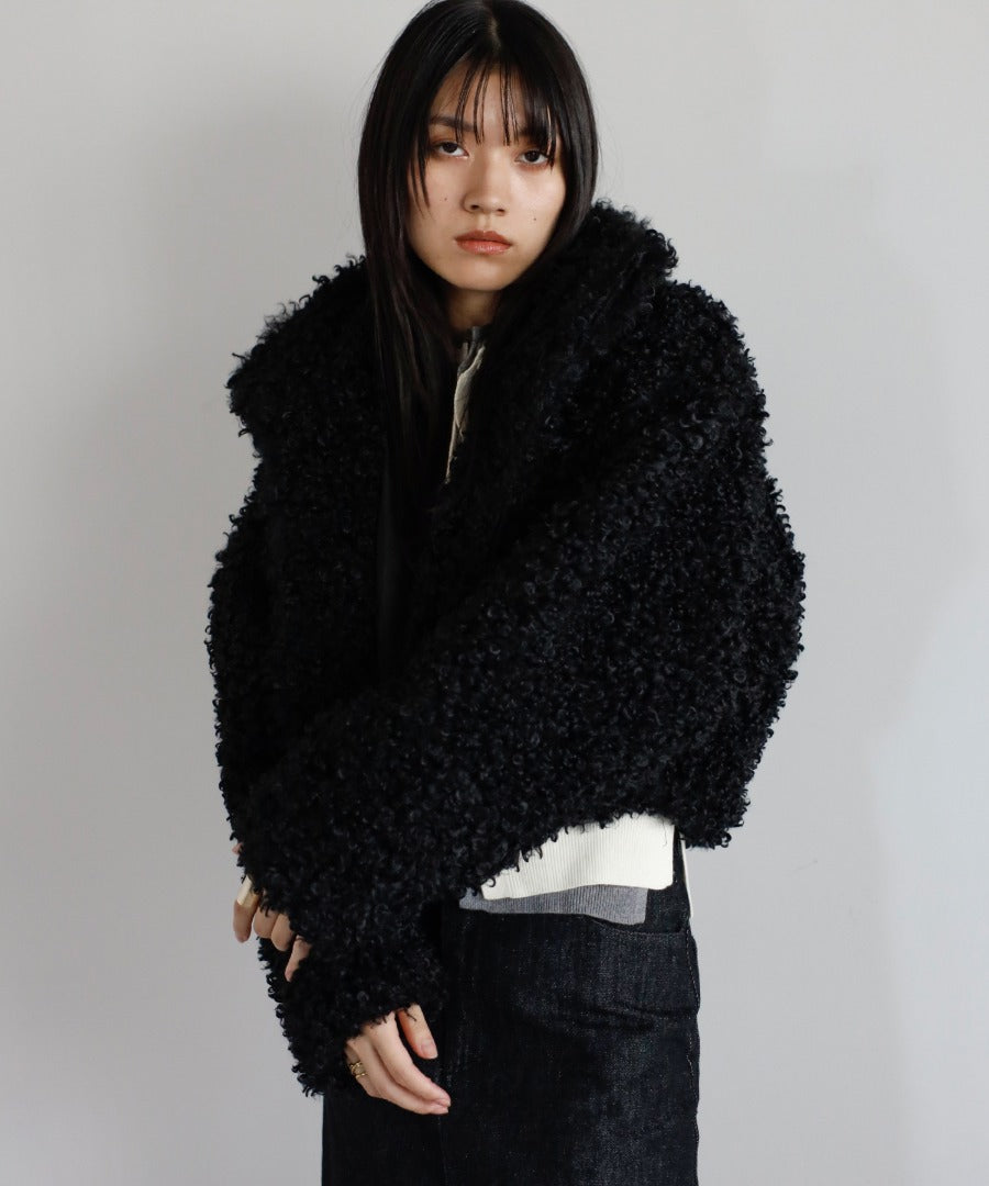 Poodle Boa 2Way Collar Coat [LADIES] 21