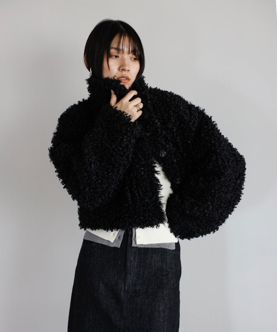 Poodle Boa 2Way Collar Coat [LADIES] 23