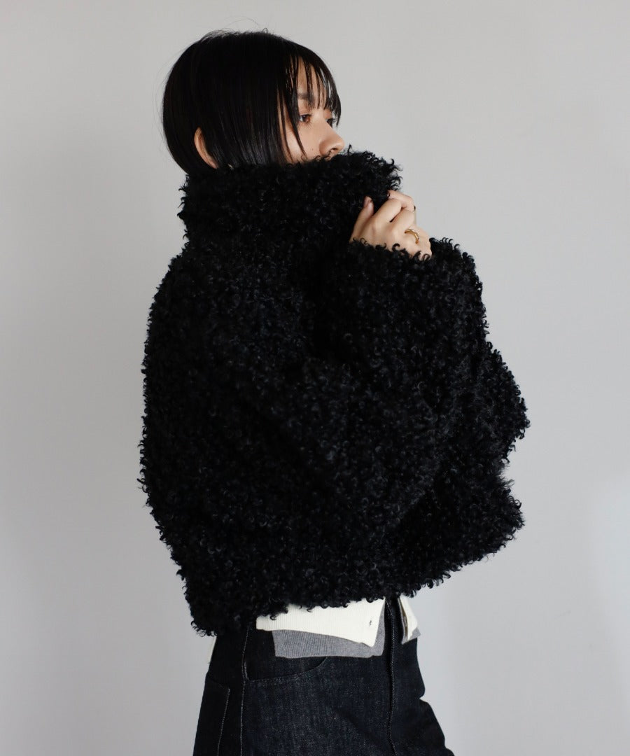 Poodle Boa 2Way Collar Coat [LADIES] 25