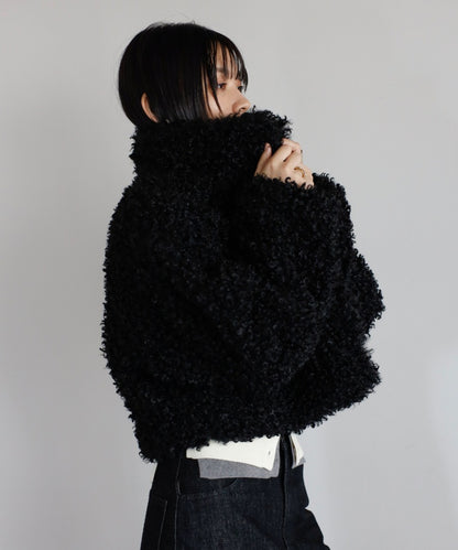 Poodle Boa 2Way Collar Coat [LADIES] 25