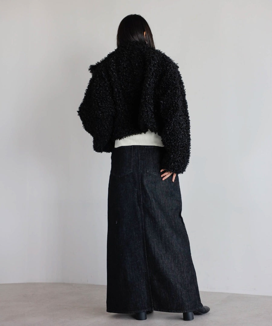 Poodle Boa 2Way Collar Coat [LADIES] 26