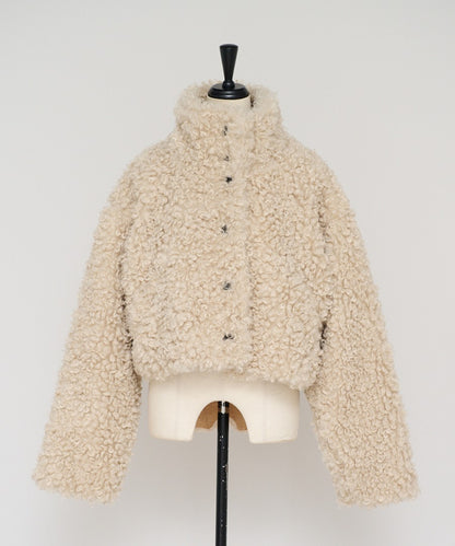 Poodle Boa 2Way Collar Coat [LADIES] 28
