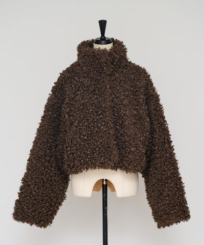 Poodle Boa 2Way Collar Coat [LADIES] 30