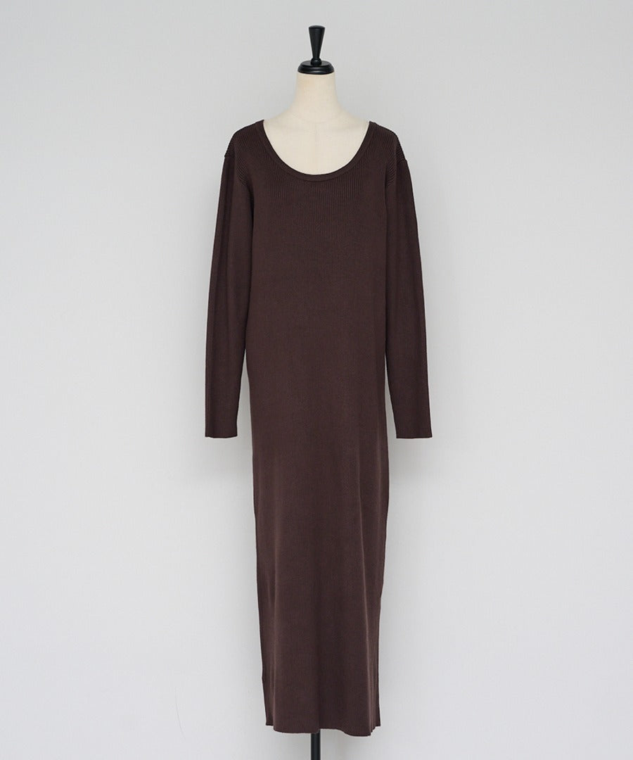 Front-Back 2Way Rib Knit Dress [LADIES] 23