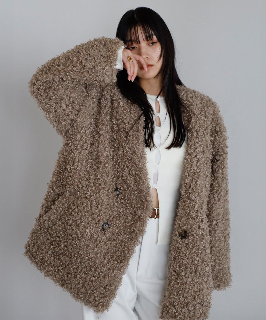 Sheep-Like Faux Fur Jacket [LADIES] 1