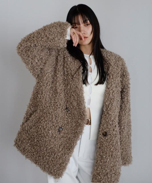 Sheep-Like Faux Fur Jacket [LADIES] 1