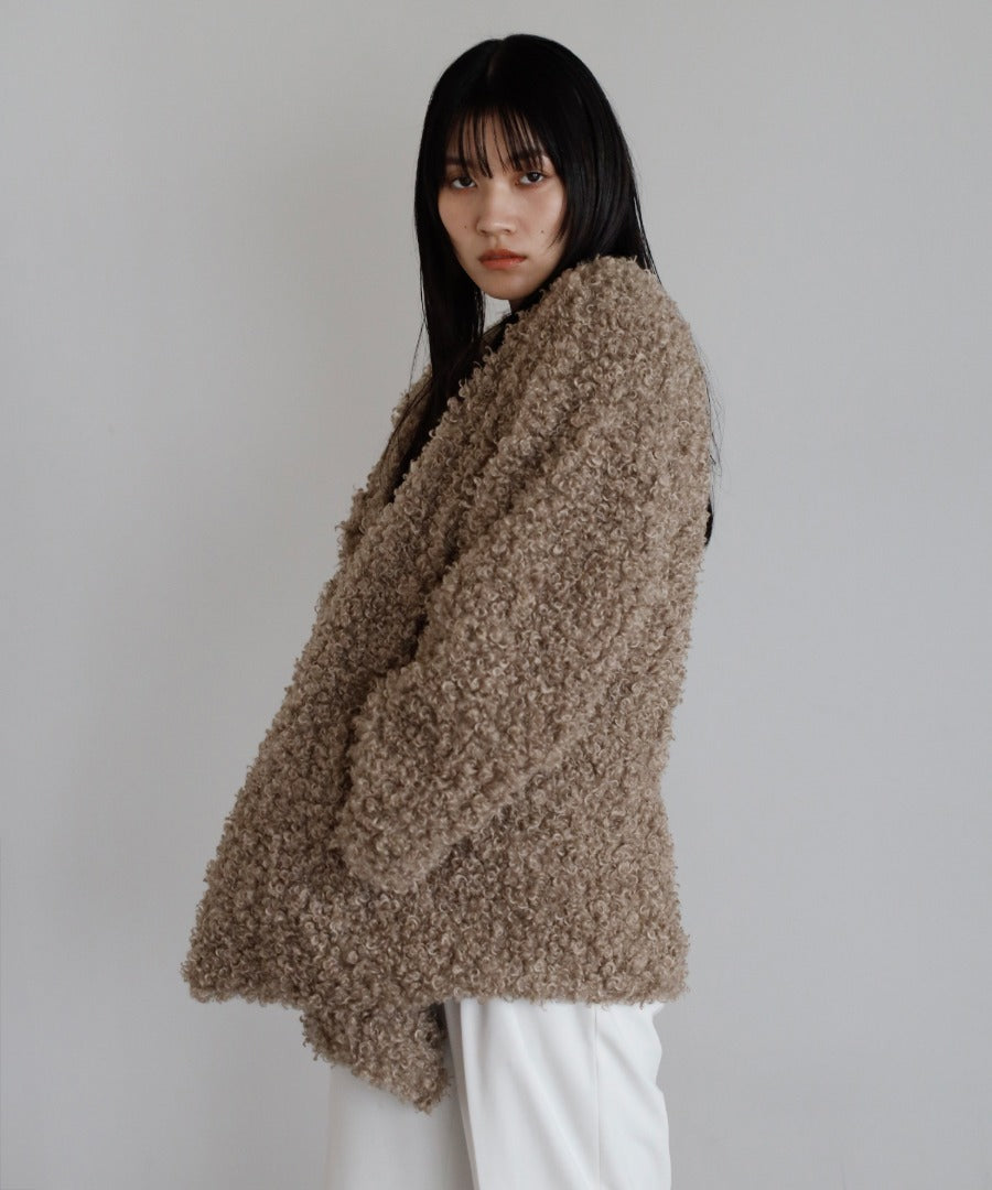 Sheep-Like Faux Fur Jacket [LADIES] 6