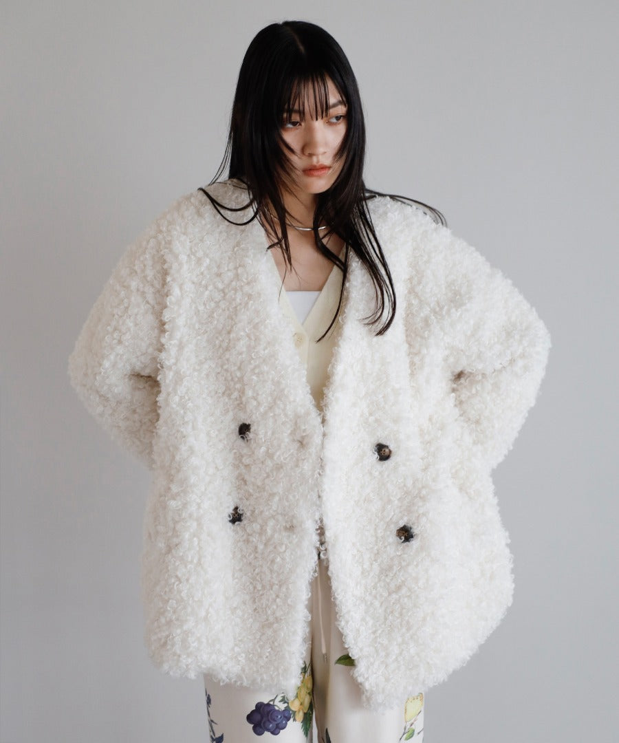 Sheep-Like Faux Fur Jacket [LADIES] 9