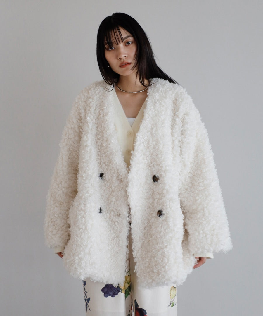 Sheep-Like Faux Fur Jacket [LADIES] 12