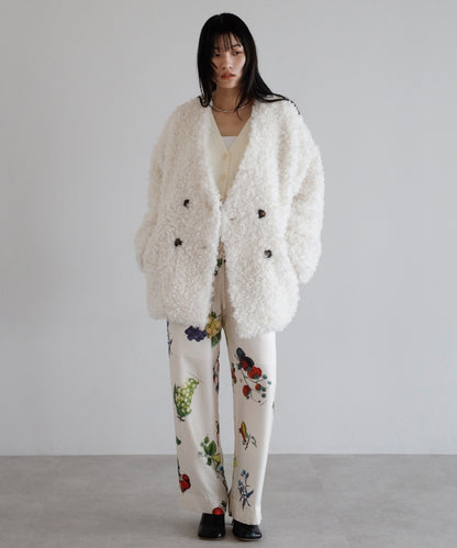 Sheep-Like Faux Fur Jacket [LADIES] 13