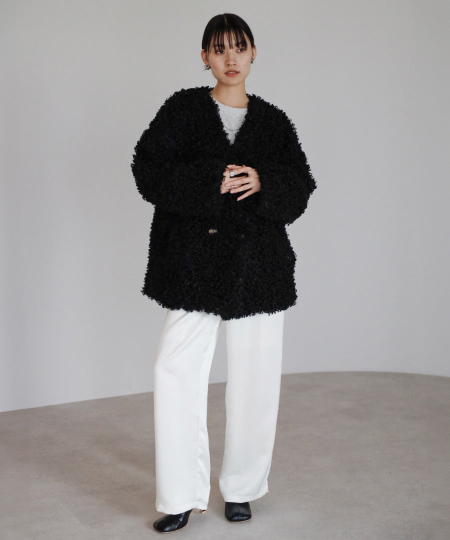 Sheep-Like Faux Fur Jacket [LADIES] 21