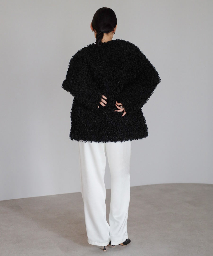 Sheep-Like Faux Fur Jacket [LADIES] 25