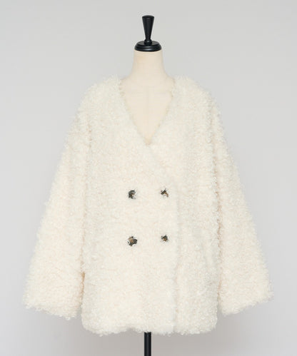Sheep-Like Faux Fur Jacket [LADIES] 26