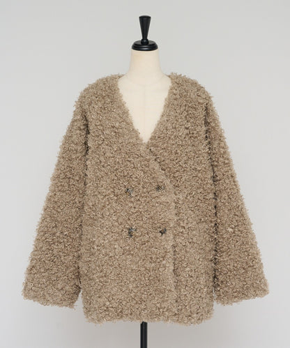Sheep-Like Faux Fur Jacket [LADIES] 28