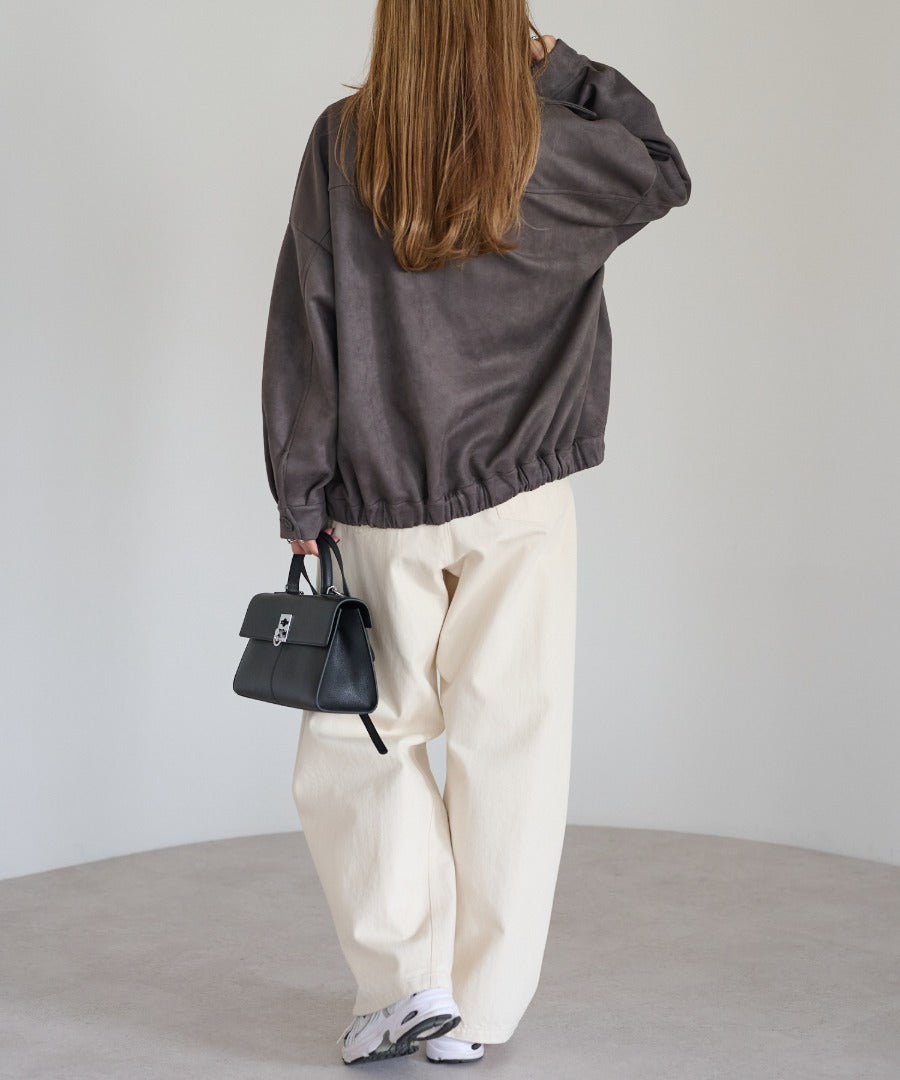 Faux Suede Zip Jacket [LADIES] 17