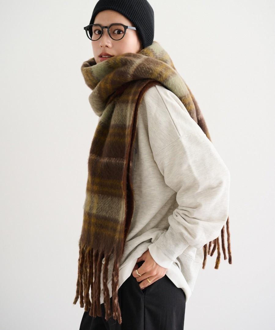 Reversible Check Pattern Muffler [LADIES] 2