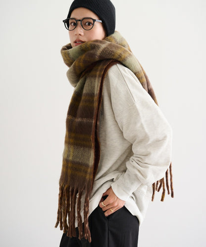 Reversible Check Pattern Muffler [LADIES] 2