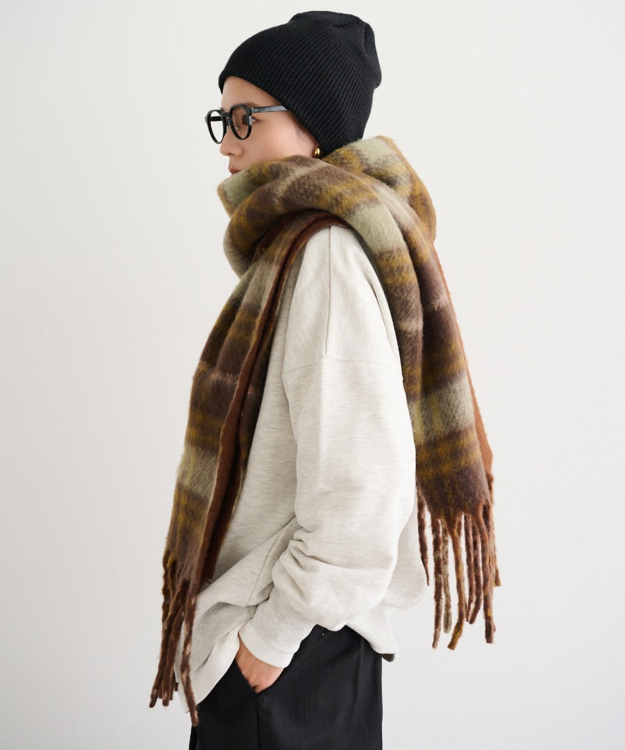 Reversible Check Pattern Muffler [LADIES] 4
