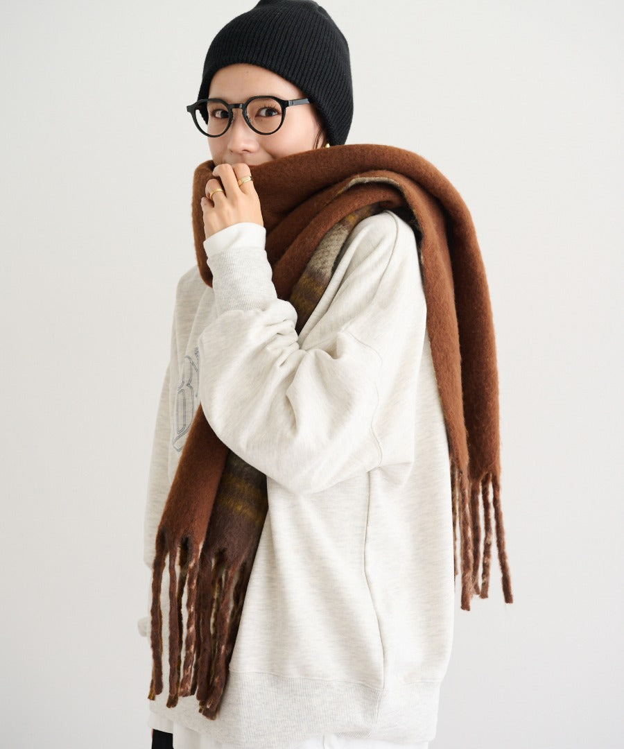 Reversible Check Pattern Muffler [LADIES] 8