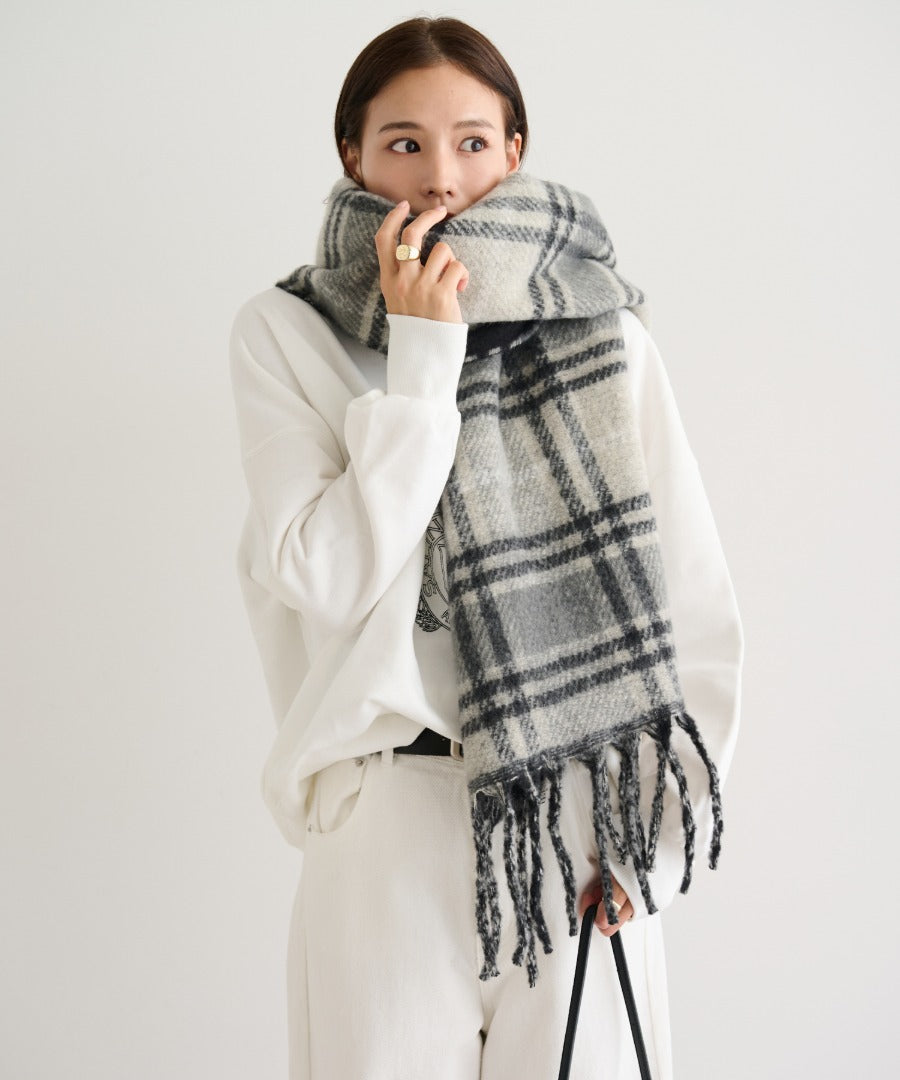 Reversible Check Pattern Muffler [LADIES] 9