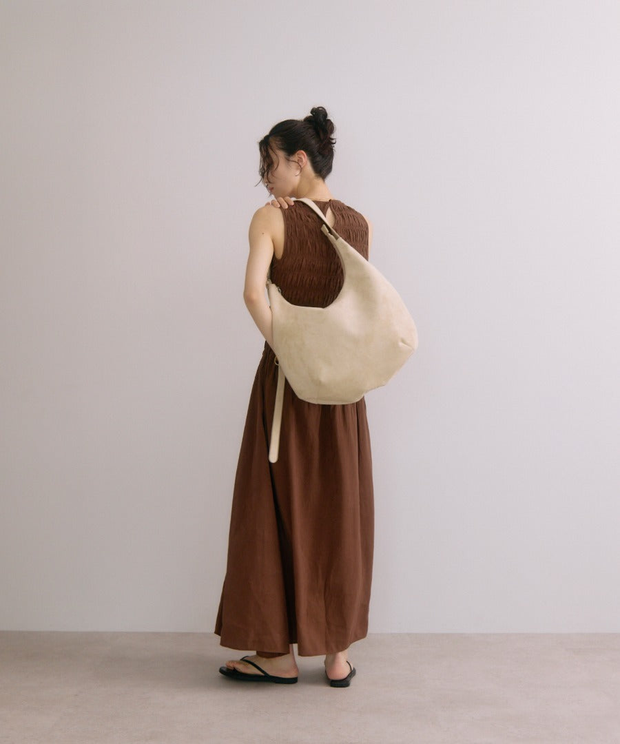 Faux Suede Moon Shoulder Tote Bag [LADIES] 17