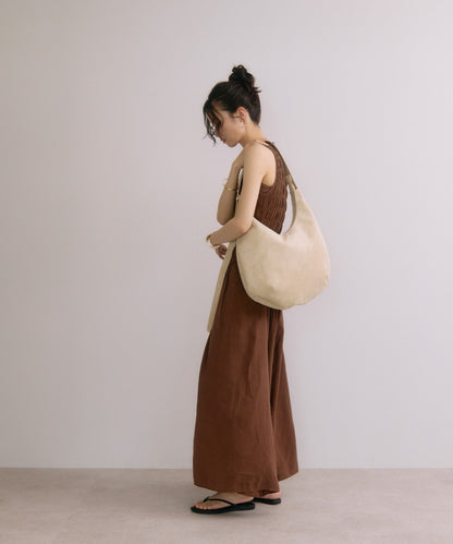 Faux Suede Moon Shoulder Tote Bag [LADIES] 20