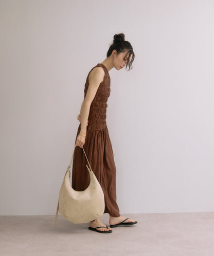 Faux Suede Moon Shoulder Tote Bag [LADIES] 21
