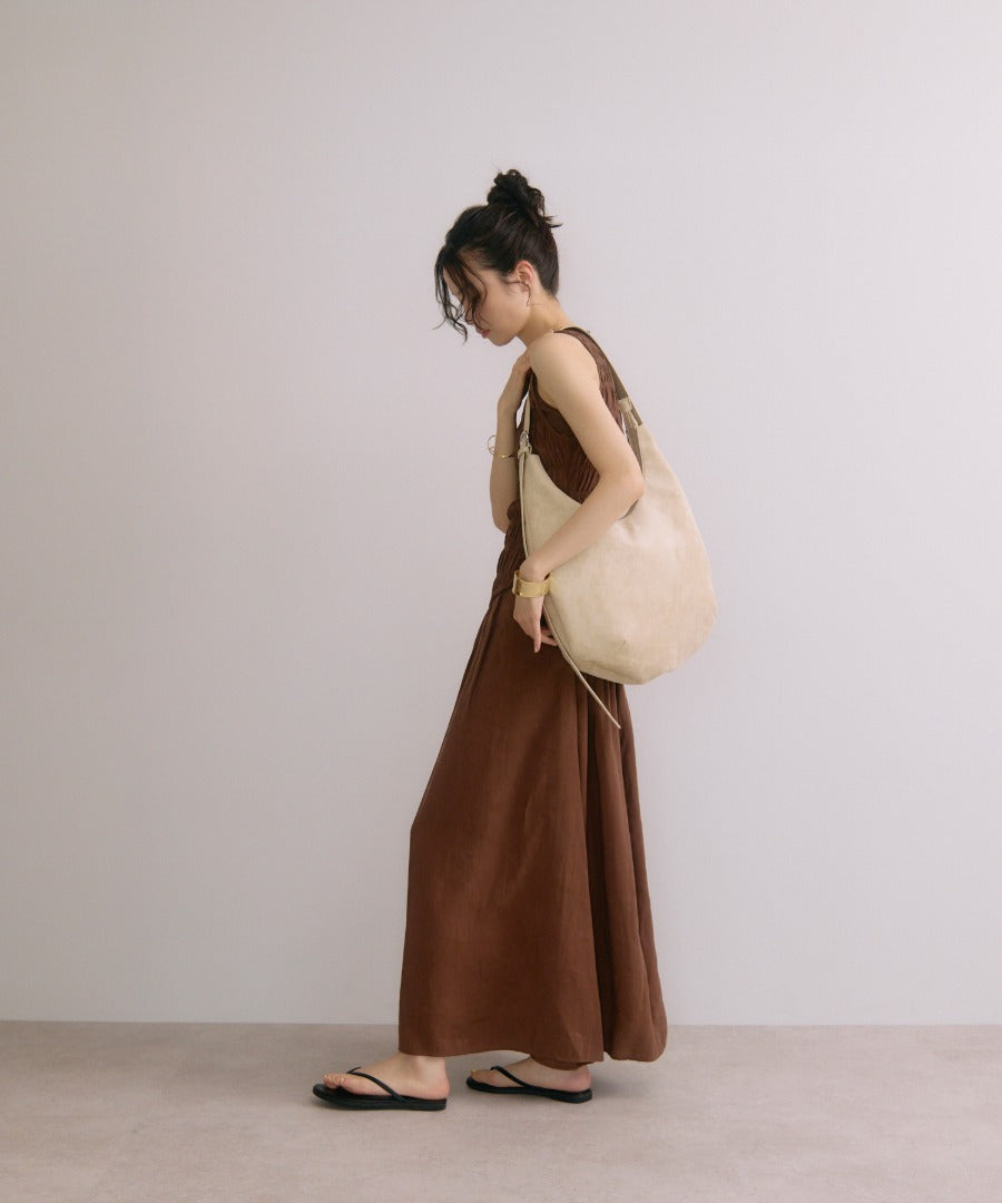 Faux Suede Moon Shoulder Tote Bag [LADIES] 29