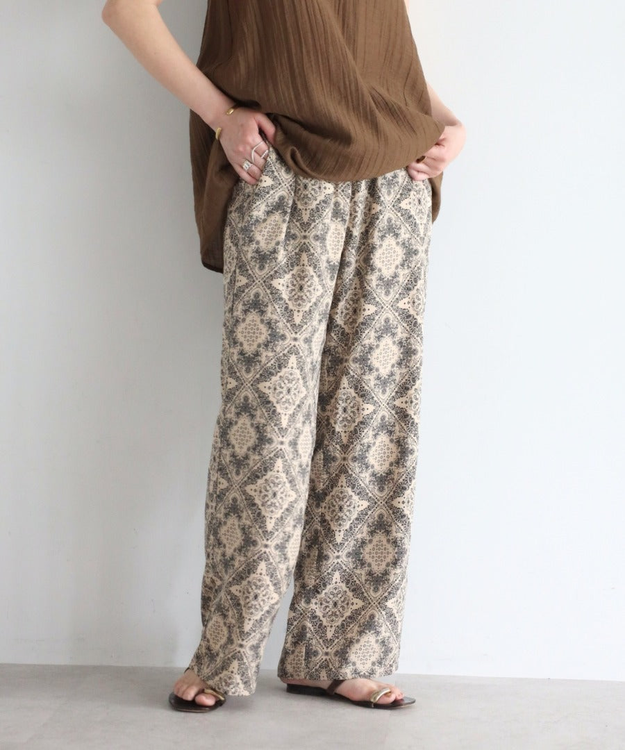 Oriental Pattern Easy Pants [LADIES] 2
