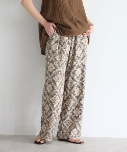 Oriental Pattern Easy Pants [LADIES] 2