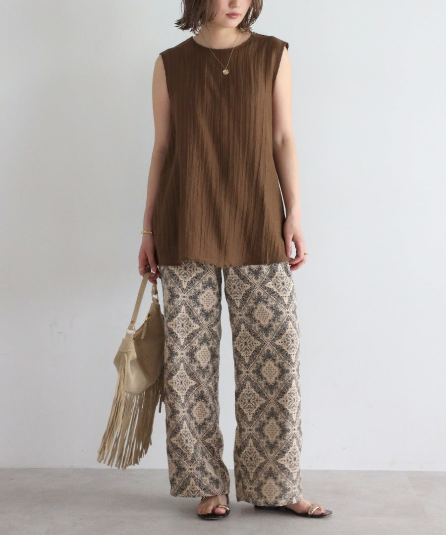 Oriental Pattern Easy Pants [LADIES] 6