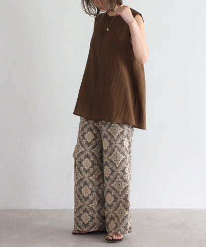 Oriental Pattern Easy Pants [LADIES] 8