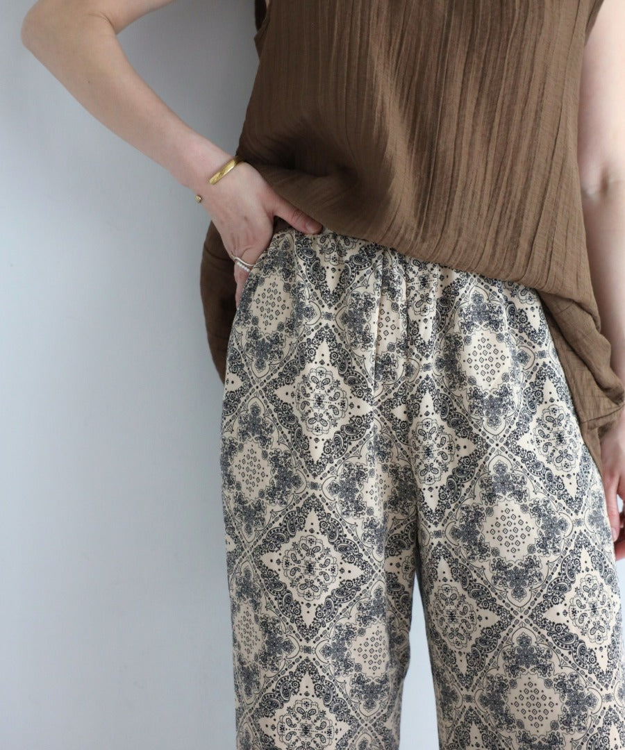 Oriental Pattern Easy Pants [LADIES] 11