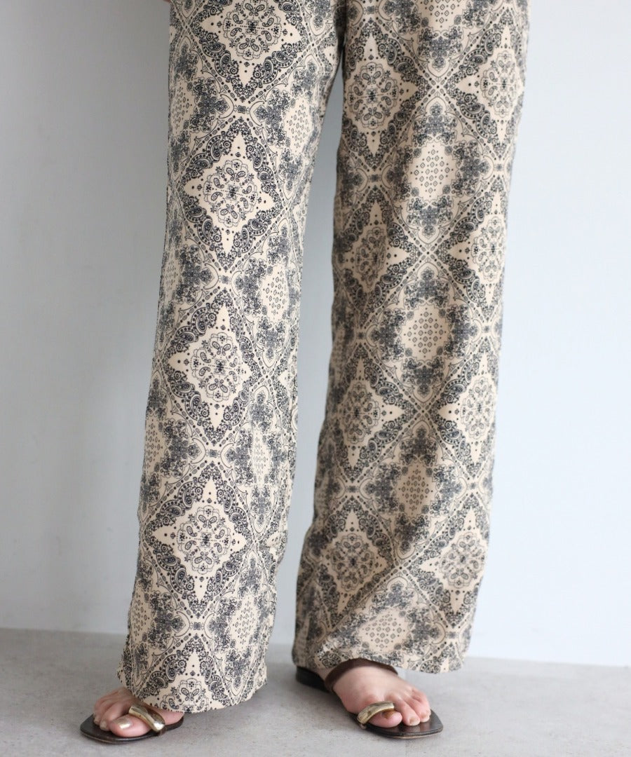 Oriental Pattern Easy Pants [LADIES] 12