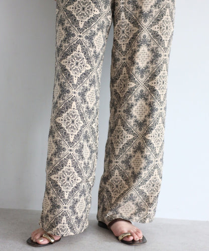 Oriental Pattern Easy Pants [LADIES] 12