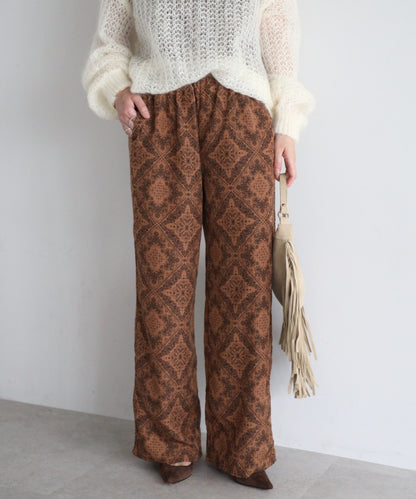 Oriental Pattern Easy Pants [LADIES] 21