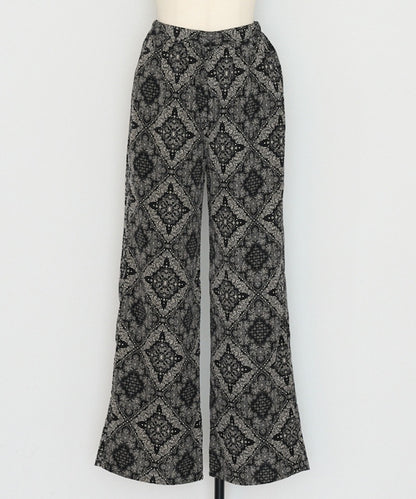Oriental Pattern Easy Pants [LADIES] 28