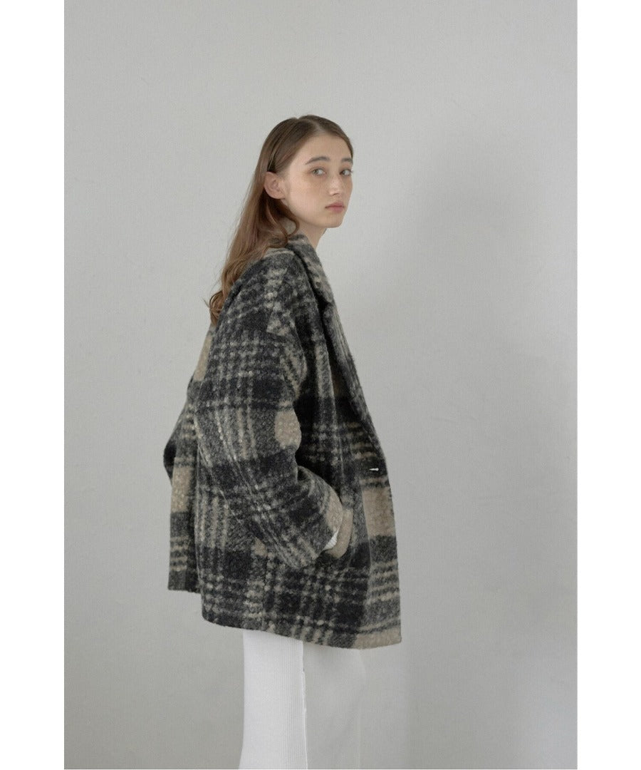 Plaid Pattern Tailored Middle Coat [LADIES] 10