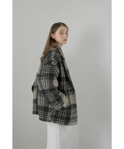 Plaid Pattern Tailored Middle Coat [LADIES] 10