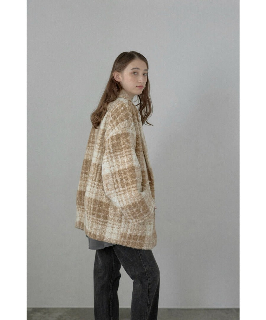 Plaid Pattern Tailored Middle Coat [LADIES] 14
