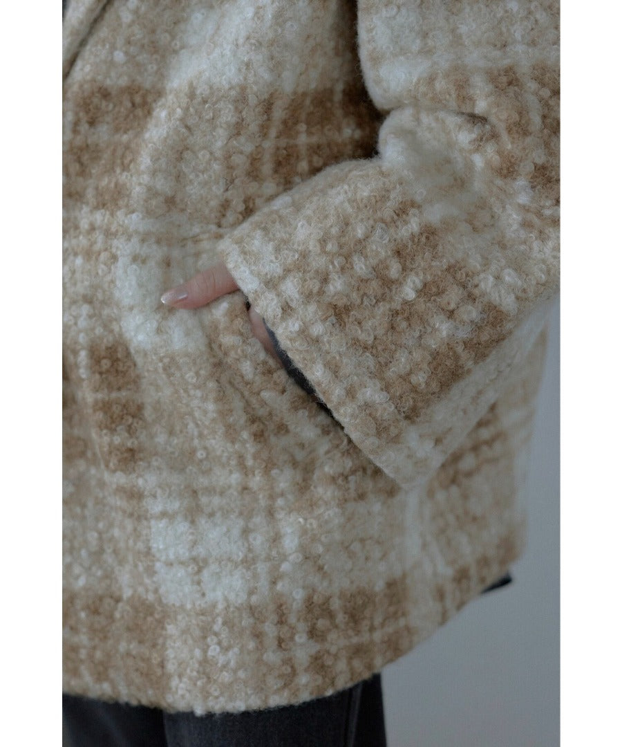 Plaid Pattern Tailored Middle Coat [LADIES] 20