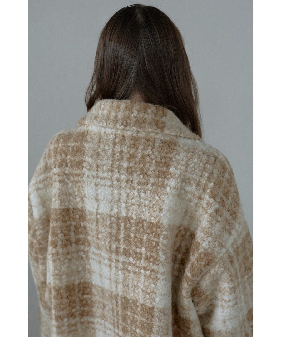 Plaid Pattern Tailored Middle Coat [LADIES] 21